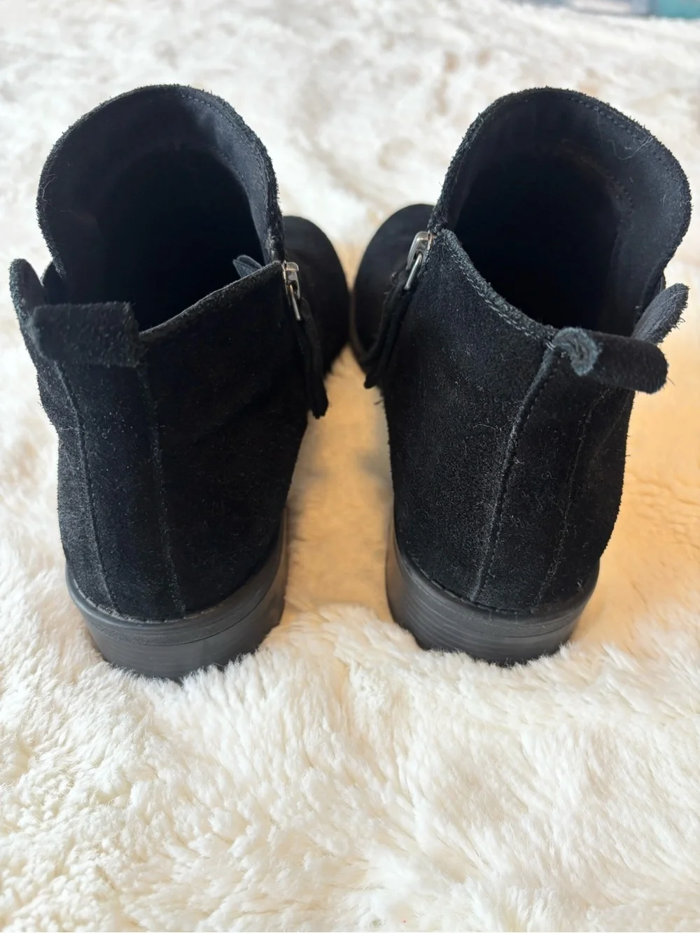 Easy Spirit Black Suede Ankle Booties LIKE NEW